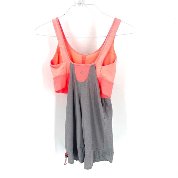 Lululemon Run Times Workout Tank Heathered Medium Grey Very Light Flare Top - Picture 8 of 10